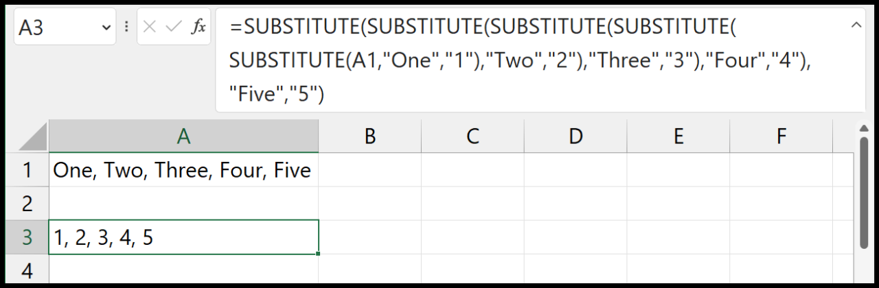 How to Substitute Multiple Values (Nested) in Excel (Formula) How to Substitute Multiple Values (Nested) in Excel (Formula)